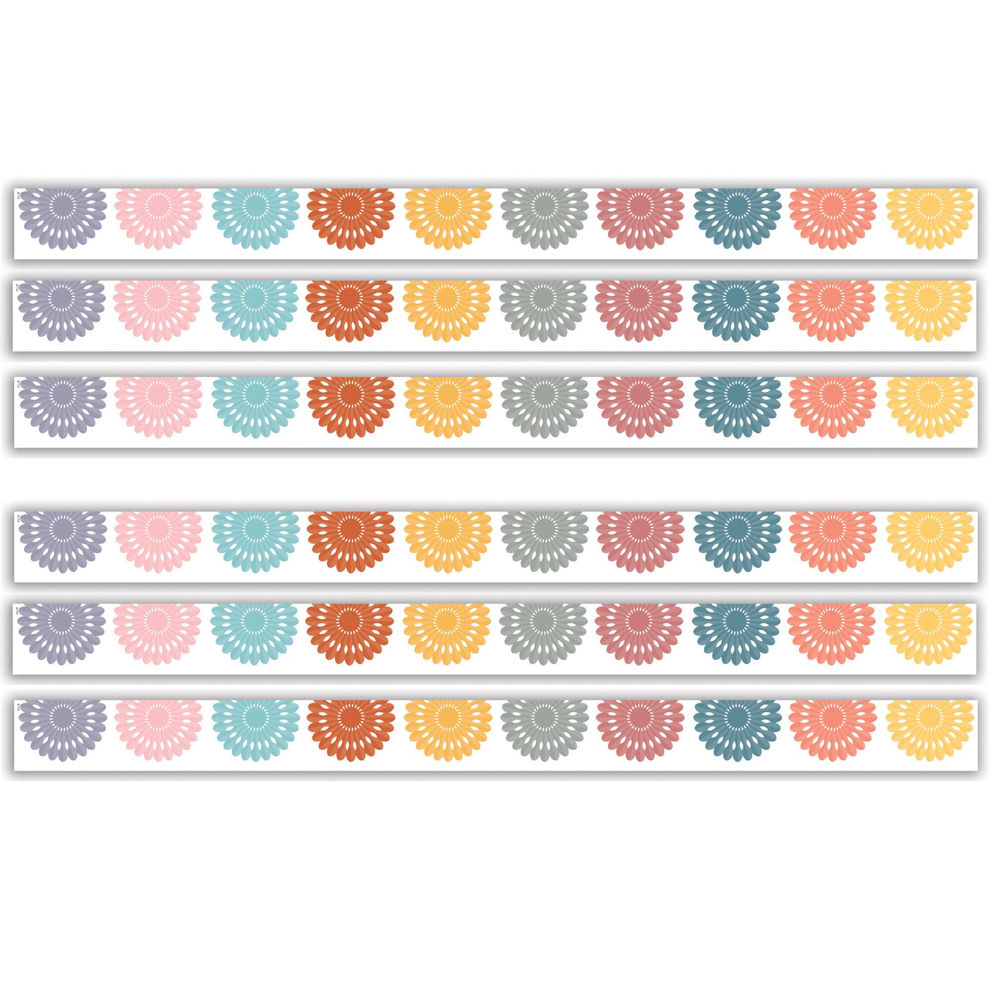 Teacher Created Resources® Happy Cactus Crew Fiesta Die-Cut Border Trim, 6 Pack of 12